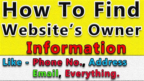 Find website owner. Things To Know About Find website owner. 
